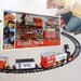 Circuit tren electric, 365cm, 24 piese, cu lumini si sunete